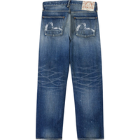 EVISU「日本制」EVISU福神 2025秋季新品男士海鸥印花牛仔裤 牛仔蓝