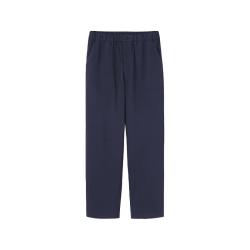 無印良品 MUJI 横竖弹力 男士工装裤  深藏青色 L
