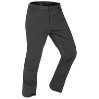 迪卡侬（DECATHLON）户外抓绒裤男加绒加厚透气保暖防泼水大码宽松长裤防风裤 SH500 黑灰色 M/L / W33 L31