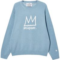 JACK&JONES BSQ联名男装毛衣撞色logo时尚百搭宽松圆领长袖针织衫上衣