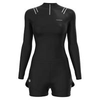 分体泳衣女游泳衣冲浪服泳装潜水长袖防晒保守显瘦温泉度假