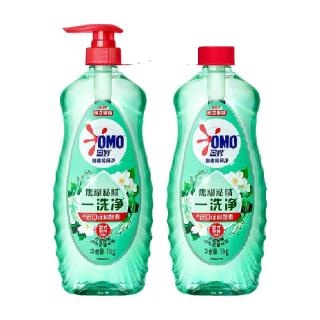 今日必买：奥妙 酵素餐具净白茶柠檬草香型洗洁精1kg*2瓶
