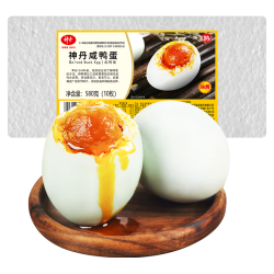 神丹 油黄咸鸭蛋20枚1.04kg  家庭装  即食熟盐蛋