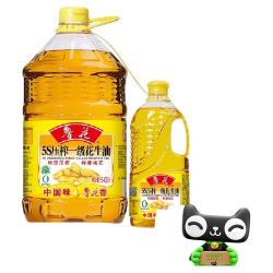 鲁花 5S压榨一级花生油5.436L 900ml