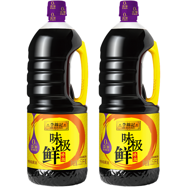 88VIP：李锦记 味极鲜特级酱油 1.53kg*2