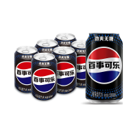 移动端、京东百亿补贴：百事 无糖可乐 330ml*6听