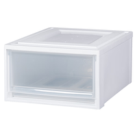IRIS 爱丽思 BC-450D 收纳箱 46L 白透明色