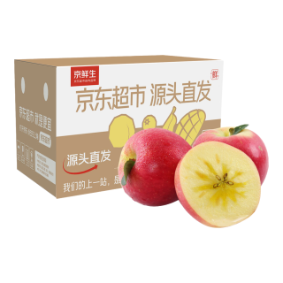 今日必买：京鲜生 新疆纸袋阿克苏苹果 净重8.5斤单果75-80mm