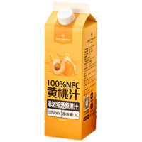 1号会员店 100%NFC黄桃汁 nfc纯果汁饮料鲜果压榨 1L黄金冠桃鲜榨