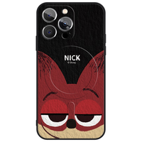 迪士尼（Disney）疯狂动物城苹果磁吸手机壳油画卡通尼克朱迪magsafe无线充电适用可爱男女款防摔保护套 【磁吸质感黑】尼克-388695 iPhone15Pro