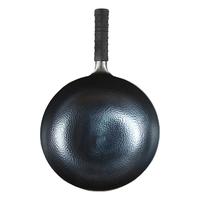 孟大锤章丘家用铁锅炒锅无涂层炒菜锅手工锻打圆底燃气锅不易粘锅 鱼鳞炒锅-单锅(已开锅) 30cm