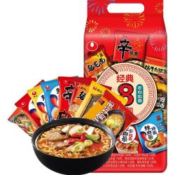 农心 辣白菜方便面972g（8包8种口味）
