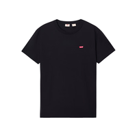 Levi's李维斯25男士简约休闲时尚百搭LOGO印花短袖T恤 黑色 002U3-0001 M