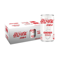 Coca-Cola 可口可乐 纤维+零卡无糖 20%膳食纤维 汽水 200ml*12听