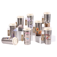 花卜丸纯钛咖啡杯男女士高档便携保温杯水杯泡茶水分离高端钛杯 【纯色】带吸管茶隔