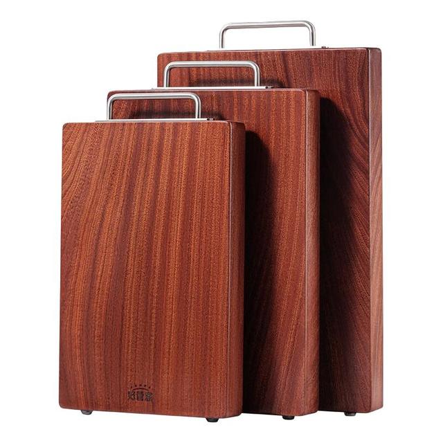 好管家 铁木砧板抗菌防霉家用切菜板 整木U形提手-33*23*2.6CM