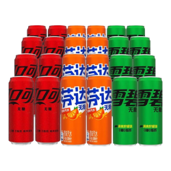 可口可乐 零糖 碳酸饮料套装  箱装 24罐 330