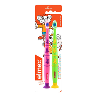 艾美适 儿童牙刷2支装2岁以上 2岁以上牙刷(颜色随机发）