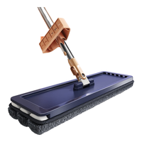 家杰优品平板拖把大尺寸干湿两用拖布墩布家用 款45CM+2块布