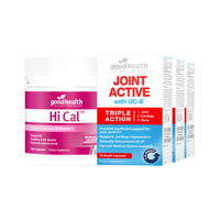 goodhealth骨胶原软骨素30粒*3盒+液体钙150粒 关节养护搭档钙 【关节搭档优惠】骨胶原+钙
