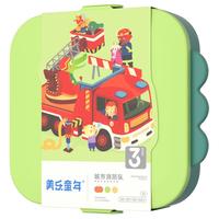 Joan Miro 美乐 童年（JoanMiro）儿童拼图幼儿汽车夜光进阶玩具男女孩城市消防队 3阶-城市消防队-129片