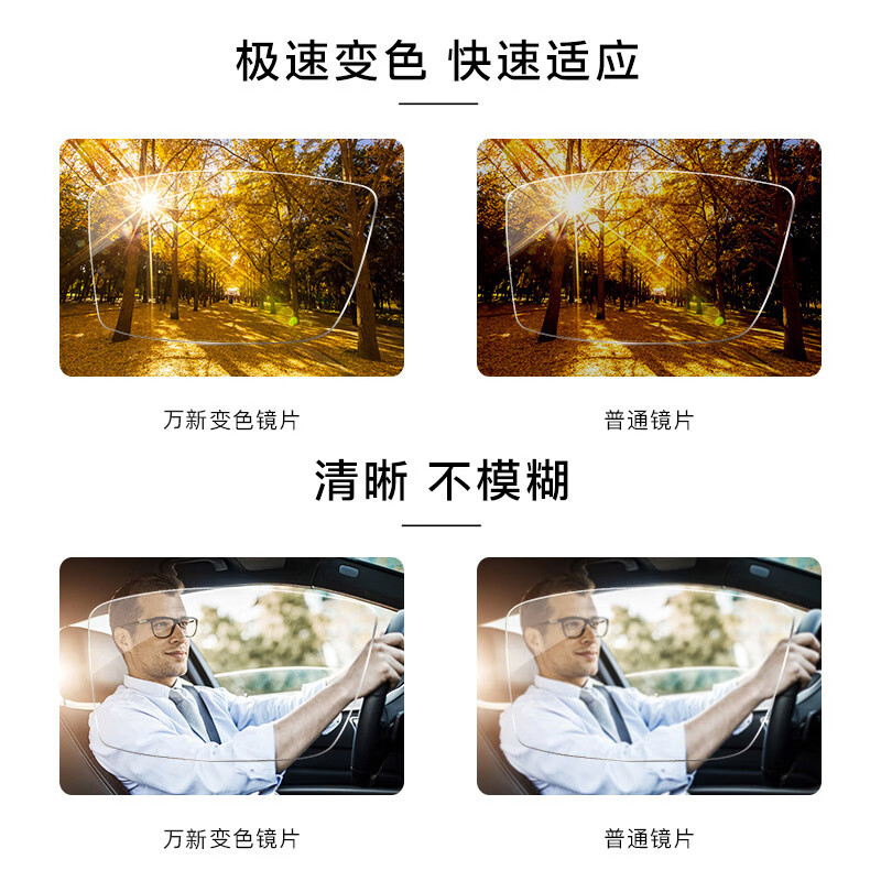  OUTDO/高特 防蓝光 儿童运动近视眼镜+变色防蓝光1.56镜片