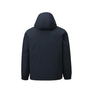 HLA海澜之家羽绒服男25轻商务时尚鸭绒石墨烯外套男冬 藏青（净色）(40) XL 180/96A(XL)151~164斤
