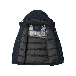 HLA海澜之家羽绒服男25轻商务时尚鸭绒石墨烯外套男冬 藏青（净色）(40) XL 180/96A(XL)151~164斤