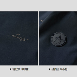 HLA海澜之家羽绒服男25轻商务时尚鸭绒石墨烯外套男冬 藏青（净色）(40) XL 180/96A(XL)151~164斤