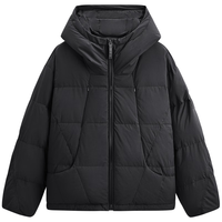 GXG男装 零压多色鹅绒三防舒适保暖连帽羽绒服 冬季 黑色 175/L