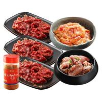 汉拿山 拿山 黑金烤肉套餐5~6人 烤肉食材 3牛肉+1猪梅+1鸡腿