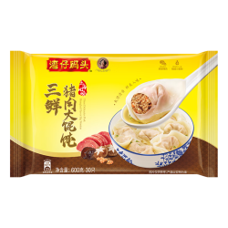 湾仔码头 三鲜猪肉大馄饨600g30只 早餐夜宵