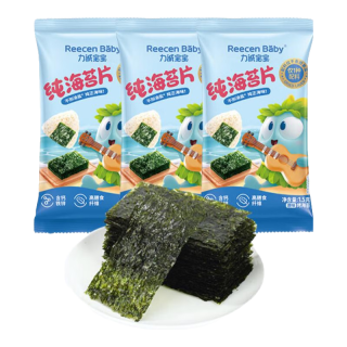 力诚宝宝 Reecen Baby 力诚 健康零食组合大礼包 纯海苔片1.5g*3袋