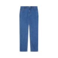 京东京造【凉感莱赛尔】男士直筒牛仔裤男夏季 休闲百搭裤子男 中蓝 34 基础版-【凉感莱赛尔】中蓝