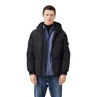 美国马球协会 U.S. POLO ASSN. US保罗羽绒服男中青年外套连帽冬季保暖白鸭绒工装外套男百搭男装 黑色 M