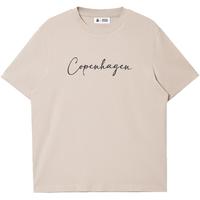 杰克·琼斯(JACK&JONES)25年衣服男装短袖t恤男士夏季柔软垂感丝滑莫代尔圆领高端半袖 C11灰卡其 常规 L