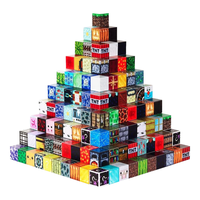 LIVING STONES 我的世界磁力方块积木 大颗粒磁吸儿童玩具 男孩生日礼物 3-12岁 68颗粒+4人仔