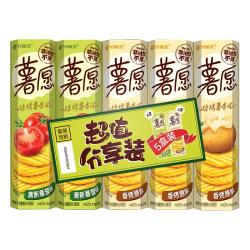 好丽友 薯愿薯片薯条超值礼包节日送礼零食囤货膨化食品
