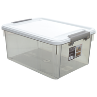 禧天龙 加厚透明收纳盒烟熏灰  3个装16L