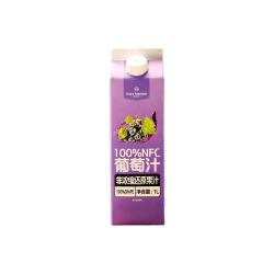 1号会员店 100%NFC葡萄汁 nfc纯果汁饮料鲜果压榨 1L装西班牙葡萄