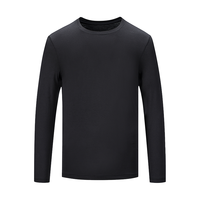 网易严选7A抗菌暖姜蓄热保暖内衣套装 轻薄保暖 裸感舒适 弹力贴身 【7A抗菌暖姜内衣】水墨黑-男 XXL 【男士】松叶黑（黑色）