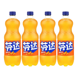 可口可乐 汽水碳酸饮料 大瓶装可乐雪碧芬达任选 家庭聚会装  芬达1L*2瓶*2