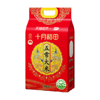 十月稻田 东北五常大米5kg*2袋箱装一年一季真空装