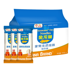 金龙鱼 家常系列 龙须挂面面条组合装 1kg*3