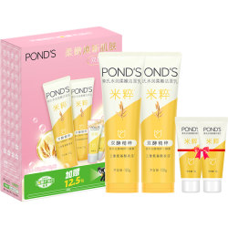 旁氏 洁面乳水润柔嫩米粹120g*2支+15g*2支