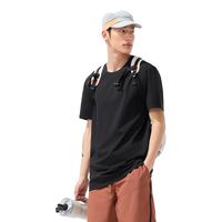 蕉下（beneunder）短袖T恤男棉感宽松休闲上衣男装透气干爽内搭GP998 漫暮黑 2XL