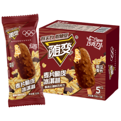 蒙牛 国产麦片脆皮冰淇淋 70g*5支