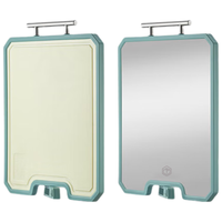 京东京造304不锈钢+塑料切菜板防滑案板家用 抗菌砧板44.8*32*1.9CM