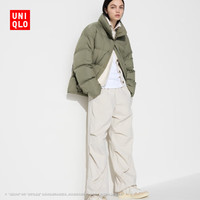 UNIQLO 优衣库 女装羽绒茄克/科技保暖外套云感羽绒469901 56 橄榄色 XL /165/92A