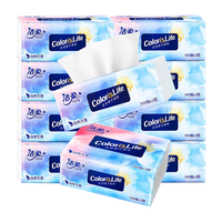 洁柔洁柔FACE抽纸3层100抽纸巾厚实无香宝宝整箱宿舍擦手纸餐巾纸 2包